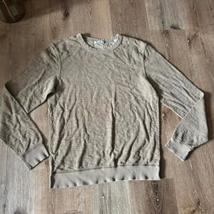 Buck Mason Tan/Beige Crewneck Pullover Sweater Size S
